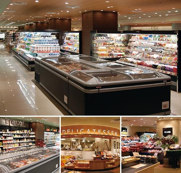 スーパーマーケットの店舗デザイン事例